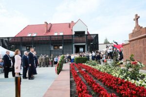 12.07.2021. Michniów. Obchody Dnia Walki i Męczeństwa Wsi Polskiej w 78. rocznicę pacyfikacji wsi Michniów. / Wiktor Taszłow / Radio Kielce