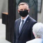 12.07.2021. Michniów. Obchody Dnia Walki i Męczeństwa Wsi Polskiej w 78. rocznicę pacyfikacji wsi Michniów. Na zdjęciu: Andrzej Duda - prezydent RP / Wiktor Taszłow / Radio Kielce