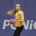 28.01.2022. Kielce. Mecz 15. kolejki PGNIG Superligi. Korona Handball - FunFloor Perła Lublin / Wiktor Taszłow / Radio Kielce