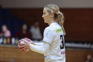 28.01.2022. Kielce. Mecz 15. kolejki PGNIG Superligi. Korona Handball - FunFloor Perła Lublin / Wiktor Taszłow / Radio Kielce