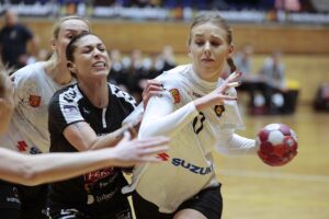 28.01.2022. Kielce. Mecz 15. kolejki PGNIG Superligi. Korona Handball - FunFloor Perła Lublin / Wiktor Taszłow / Radio Kielce