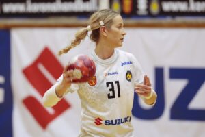 28.01.2022. Kielce. Mecz 15. kolejki PGNIG Superligi. Korona Handball - FunFloor Perła Lublin / Wiktor Taszłow / Radio Kielce