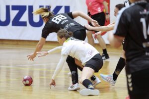 28.01.2022. Kielce. Mecz 15. kolejki PGNIG Superligi. Korona Handball - FunFloor Perła Lublin / Wiktor Taszłow / Radio Kielce