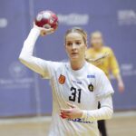 28.01.2022. Kielce. Mecz 15. kolejki PGNIG Superligi. Korona Handball - FunFloor Perła Lublin / Wiktor Taszłow / Radio Kielce