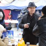 24.12.2021. Kielce. Wigilia dla samotnych, ubogich i bezdomnych. Na zdjęciu: biskup Jan Piotrowski / Wiktor Taszłow / Radio Kielce