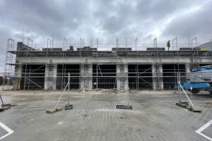 03.01.2022. Kielce. Nowoczesne garaże i magazyny przy Komendzie Wojewódzkiej Państwowej Straży Pożarnej w Kielcach / Wiktor Taszłow / Radio Kielce