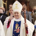 02.10.2021. Kielce. Msza św. z okazji 850-lecia Bazyliki Katedralnej. Na zdjęciu: abp Salvatore Penacchio - nuncjusz apostolski / Wiktor Taszłow / Radio Kielce