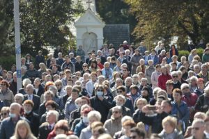 02.10.2021. Kielce. Msza św. z okazji 850-lecia Bazyliki Katedralnej / Wiktor Taszłow / Radio Kielce