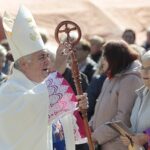 02.10.2021. Kielce. Msza św. z okazji 850-lecia Bazyliki Katedralnej. Na zdjęciu: abp Salvatore Penacchio - nuncjusz apostolski / Wiktor Taszłow / Radio Kielce