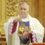 02.10.2021. Kielce. Msza św. z okazji 850-lecia Bazyliki Katedralnej. Na zdjęciu: abp Salvatore Penacchio - nuncjusz apostolski / Wiktor Taszłow / Radio Kielce