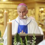 02.10.2021. Kielce. Msza św. z okazji 850-lecia Bazyliki Katedralnej. Na zdjęciu: biskup Marian Florczyk / Wiktor Taszłow / Radio Kielce