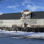 07.01.2022. Piekoszów. Budowa kina / Wiktor Taszłow / Radio Kielce