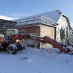 07.01.2022. Piekoszów. Budowa kina / Wiktor Taszłow / Radio Kielce