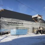 07.01.2022. Piekoszów. Budowa kina / Wiktor Taszłow / Radio Kielce