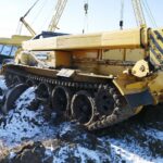 07.01.2022. Gołuchów. Podnoszenie wykolejonej lokomotywy / Wiktor Taszłow / Radio Kielce