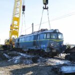 07.01.2022. Gołuchów. Podnoszenie wykolejonej lokomotywy / Wiktor Taszłow / Radio Kielce