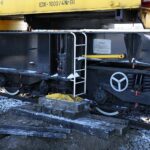 07.01.2022. Gołuchów. Podnoszenie wykolejonej lokomotywy / Wiktor Taszłow / Radio Kielce