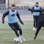 10.01.2022. Kielce. Trening Korony Kielce / Wiktor Taszłow / Radio Kielce
