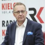 09.01.2022. Studio Polityczne Radia Kielce. Na zdjęciu: Krzysztof Sławiński - PO / Wiktor Taszłow / Radio Kielce