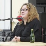 09.01.2022. Studio Polityczne Radia Kielce. Na zdjęciu: Julia Polakowska - Konfederacja / Wiktor Taszłow / Radio Kielce