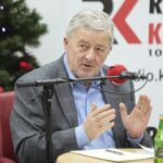 09.01.2022. Studio Polityczne Radia Kielce. / Wiktor Taszłow / Radio Kielce
