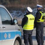 09.01.2022. Kielce. Ulica Krakowska. Kontrola policji / Wiktor Taszłow / Radio Kielce