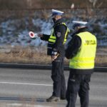 09.01.2022. Kielce. Ulica Krakowska. Kontrola policji / Wiktor Taszłow / Radio Kielce