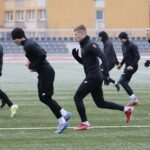 10.01.2022. Kielce. Trening Korony Kielce / Wiktor Taszłow / Radio Kielce