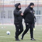 10.01.2022. Kielce. Trening Korony Kielce / Wiktor Taszłow / Radio Kielce