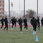 10.01.2022. Kielce. Trening Korony Kielce / Wiktor Taszłow / Radio Kielce