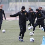 10.01.2022. Kielce. Trening Korony Kielce / Wiktor Taszłow / Radio Kielce