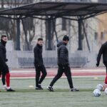 10.01.2022. Kielce. Trening Korony Kielce / Wiktor Taszłow / Radio Kielce