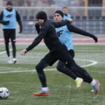 10.01.2022. Kielce. Trening Korony Kielce / Wiktor Taszłow / Radio Kielce