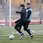 10.01.2022. Kielce. Trening Korony Kielce / Wiktor Taszłow / Radio Kielce