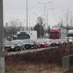 10.01.2022. Kielce. Wypadek na skrzyżowaniu ul. Żelaznej i Czarnowskiej / Wiktor Taszłow / Radio Kielce