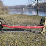 11.01.2022. Kielce. Strażacy ćwiczą ratownictwo podlodowe / Wiktor Taszłow / Radio Kielce