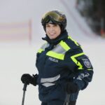 11.01.2022. Kielce. Policja patroluje stoki narciarskie. Na zdjęciu: Małgorzata Wolińska - Komenda Miejska Policji w Kielcach / Wiktor Taszłow / Radio Kielce