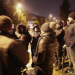 14.01.2022. Kielce, Baranówek. Protest mieszkańców ul. Chodkiewicza / Wiktor Taszłow / Radio Kielce