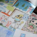 20.01.2022. Kielce.  Konkurs plastyczny pt. „100 rysunków na 100 lecie Świętokrzyskiego Centrum Pediatrii im. Władysława Buszkowskiego w Kielcach” / Wiktor Taszłow / Radio Kielce