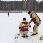22.01.2022. Cedzyna. Wspólne ćwiczenia WOT i PSP / Wiktor Taszłow / Radio Kielce
