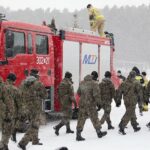 22.01.2022. Cedzyna. Wspólne ćwiczenia WOT i PSP / Wiktor Taszłow / Radio Kielce