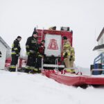 22.01.2022. Cedzyna. Wspólne ćwiczenia WOT i PSP / Wiktor Taszłow / Radio Kielce