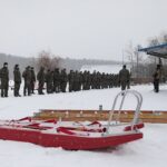 22.01.2022. Cedzyna. Wspólne ćwiczenia WOT i PSP / Wiktor Taszłow / Radio Kielce