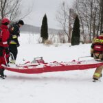 22.01.2022. Cedzyna. Wspólne ćwiczenia WOT i PSP / Wiktor Taszłow / Radio Kielce