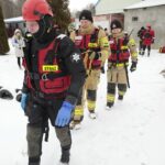 22.01.2022. Cedzyna. Wspólne ćwiczenia WOT i PSP / Wiktor Taszłow / Radio Kielce