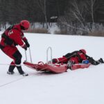 22.01.2022. Cedzyna. Wspólne ćwiczenia WOT i PSP / Wiktor Taszłow / Radio Kielce