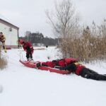 22.01.2022. Cedzyna. Wspólne ćwiczenia WOT i PSP / Wiktor Taszłow / Radio Kielce