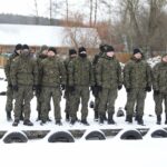 22.01.2022. Cedzyna. Wspólne ćwiczenia WOT i PSP / Wiktor Taszłow / Radio Kielce