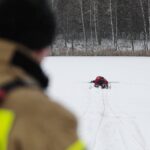 22.01.2022. Cedzyna. Wspólne ćwiczenia WOT i PSP / Wiktor Taszłow / Radio Kielce