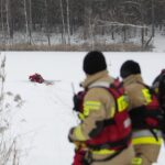 22.01.2022. Cedzyna. Wspólne ćwiczenia WOT i PSP / Wiktor Taszłow / Radio Kielce